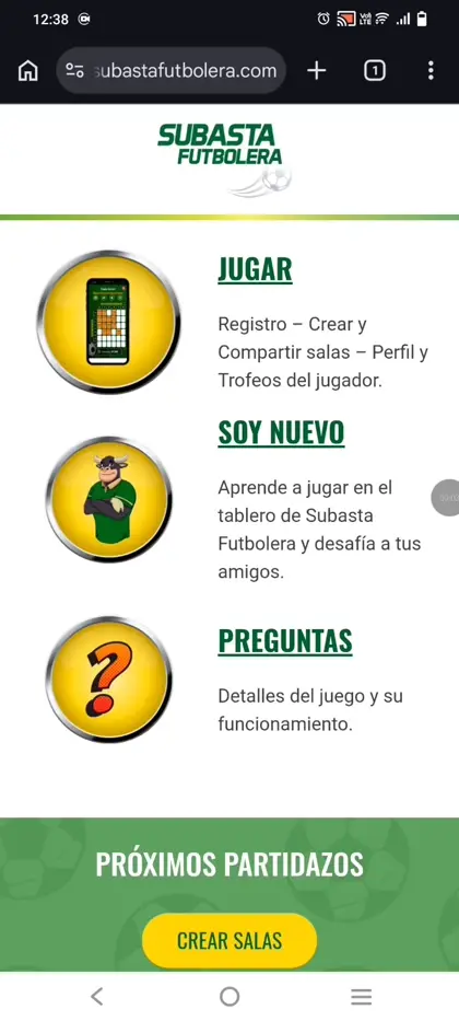 1. Crear sala